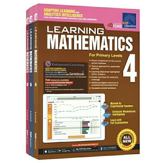 1 Book Sap Learning Mathematics Book Grade 4-6 Children Learn Math Books Singapore Primary School Mathematics Textbook
1 Book Sap Learning Mathematics Book Grade 4-6 Children Learn Math Books Singapore Primary School Mathematics Textbook