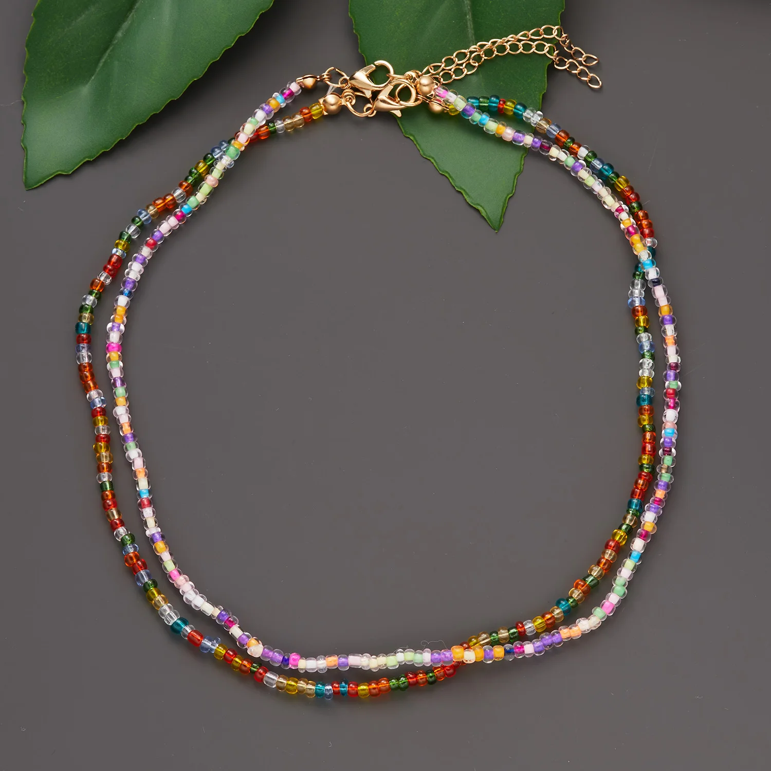 Summer Fashion Colorful Beaded Choker Necklace For Women Bohemian Rainbow Clavicle Chain Necklace Collar Vacation Jewelry Gift
Summer Fashion Colorful Beaded Choker Necklace For Women Bohemian Rainbow Clavicle Chain Necklace Collar Vacation Jewelry Gift