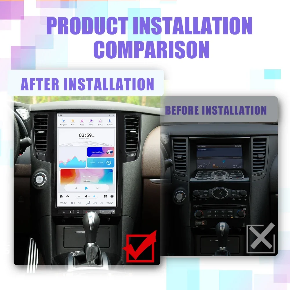 Автомобильный радиоприемник 14,4 дюймов Android 11 для Infiniti FX35 QX70 2009 2010-2013, автомобильный стерео Мультимедийный Плеер, головное устройство, Авторадио, Carplay
Автомобильный радиоприемник 14,4 дюймов Android 11 для Infiniti FX35 QX70 2009 2010-2013, автомобильный стерео Мультимедийный Плеер, головное устройство, Авторадио, Carplay