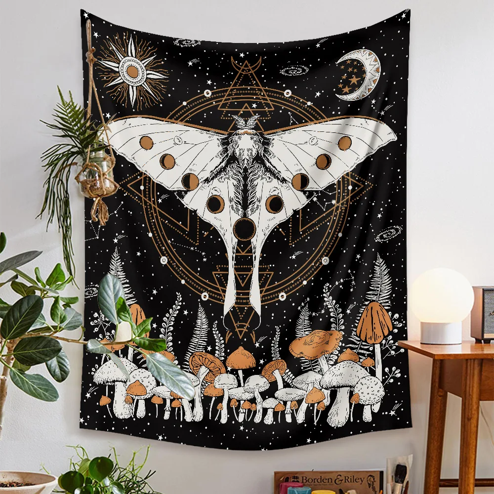 Bohemian Tapestry Wall Hanging Mushroom Butterfly Farmhouse Home Decor Art Wall Background Cloth Mandala 100% Polyester Print
Bohemian Tapestry Wall Hanging Mushroom Butterfly Farmhouse Home Decor Art Wall Background Cloth Mandala 100% Polyester Print