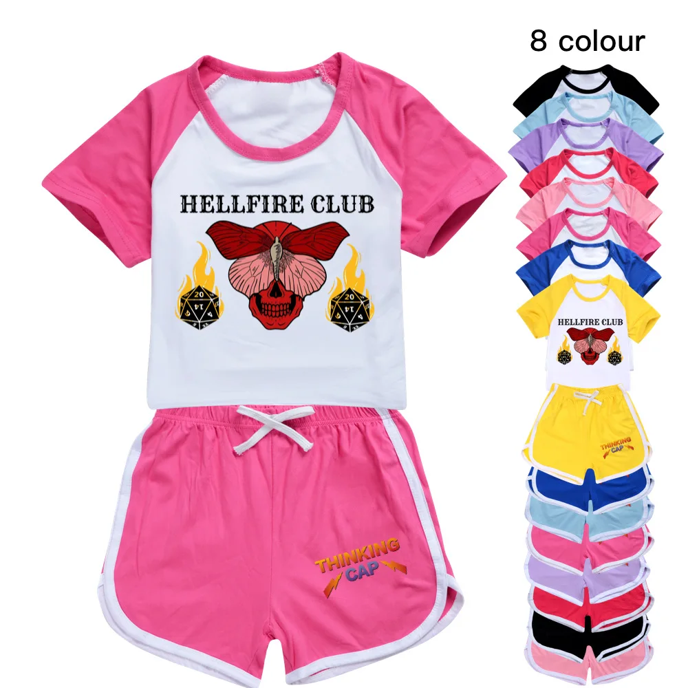 Kids Sport Clothing Stranger Things 4 Clothes Sets Baby Girls Boys T-shirt+Shorts 2 piece set Cotton Children Tracksuits Suit
Kids Sport Clothing Stranger Things 4 Clothes Sets Baby Girls Boys T-shirt+Shorts 2 piece set Cotton Children Tracksuits Suit