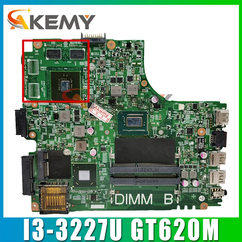 Материнская плата Akemy 12204-1 для ноутбука Dell INSPIRON 2421 3421 5421 с процессором SR0XF I3-3227U GT620M t100% хорошо работает
Материнская плата Akemy 12204-1 для ноутбука Dell INSPIRON 2421 3421 5421 с процессором SR0XF I3-3227U GT620M t100% хорошо работает