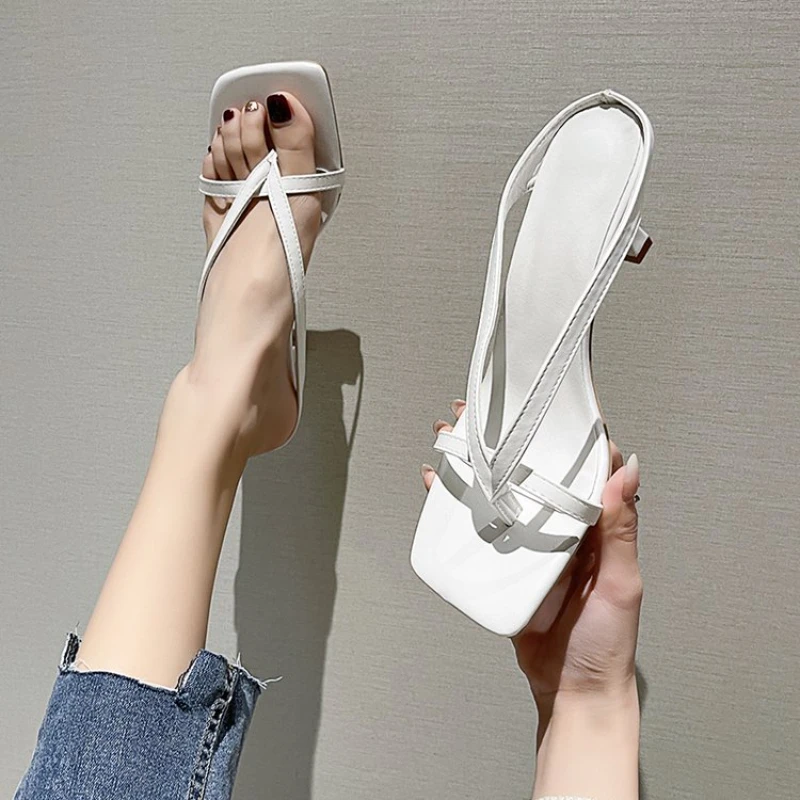 2023 Fashion Women's Shoes Slim Heel PU Women's Slippers Summer Trend Outdoor Slippers Women's Open Toe High Heel Slippers
2023 Fashion Women's Shoes Slim Heel PU Women's Slippers Summer Trend Outdoor Slippers Women's Open Toe High Heel Slippers