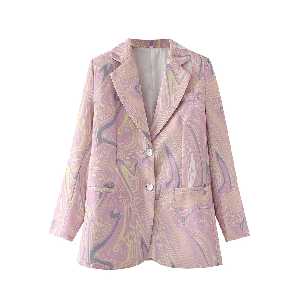 Ladies fashion doodle Dyed fashion lapel single breasted pocket lace lining long sleeve jacket retro casual waist slim women's c
Ladies fashion doodle Dyed fashion lapel single breasted pocket lace lining long sleeve jacket retro casual waist slim women's c