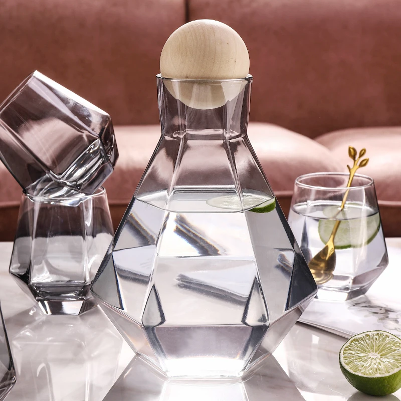 Luxury Diamond Shape Crystal Glass Water Kettle Cup Set Clear Diamond Cold Water Jug Juice Beverage Pitcher Jugs Home Drinkware
Luxury Diamond Shape Crystal Glass Water Kettle Cup Set Clear Diamond Cold Water Jug Juice Beverage Pitcher Jugs Home Drinkware