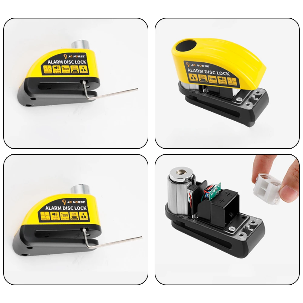 Bike Anti-theft Lock Disc Brake Lock 110dB Volume 95x40x38mm Aluminum Alloy Waterproof With Alarm For Bike Disc Brake
Bike Anti-theft Lock Disc Brake Lock 110dB Volume 95x40x38mm Aluminum Alloy Waterproof With Alarm For Bike Disc Brake