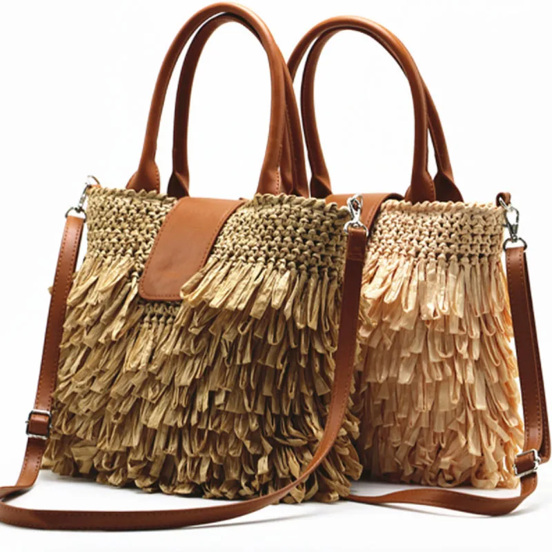 Designer Tassel Straw Women Handbag 2022 Simple Shoulder Woven Bag Fashion Straw Woven Beach Bag Large Capacity Totes Bag
Designer Tassel Straw Women Handbag 2022 Simple Shoulder Woven Bag Fashion Straw Woven Beach Bag Large Capacity Totes Bag