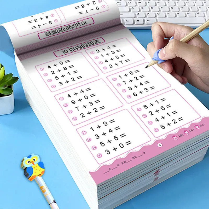0-10/20/50/100 Within Addition Subtraction Practice Copybook Math Exercises Book For Kids Learning Mathematics Workbook For Chil
0-10/20/50/100 Within Addition Subtraction Practice Copybook Math Exercises Book For Kids Learning Mathematics Workbook For Chil
