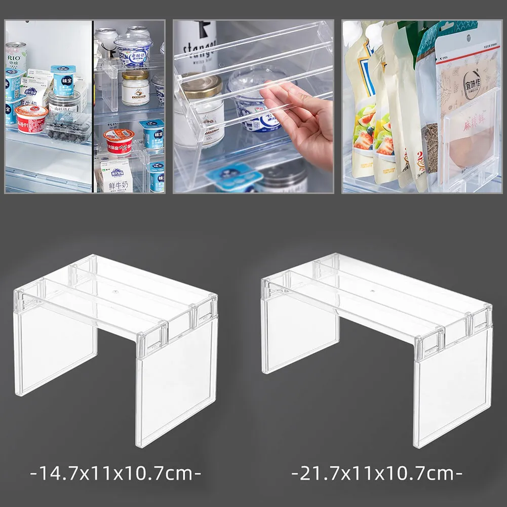 S/L Transparent Storage Rack Assembled Kitchen Seasoning Rack Refrigerator Organizer Storage Layered Shelf Home Storage Supplies
S/L Transparent Storage Rack Assembled Kitchen Seasoning Rack Refrigerator Organizer Storage Layered Shelf Home Storage Supplies