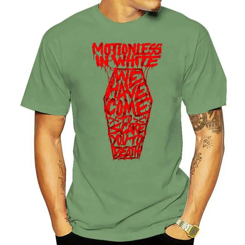 Motionless In White Men's Coffin T-shirt Men's Fashion Crew Neck Short Sleeves Cotton Tops Clothing Black women tshirt
Motionless In White Men's Coffin T-shirt Men's Fashion Crew Neck Short Sleeves Cotton Tops Clothing Black women tshirt
