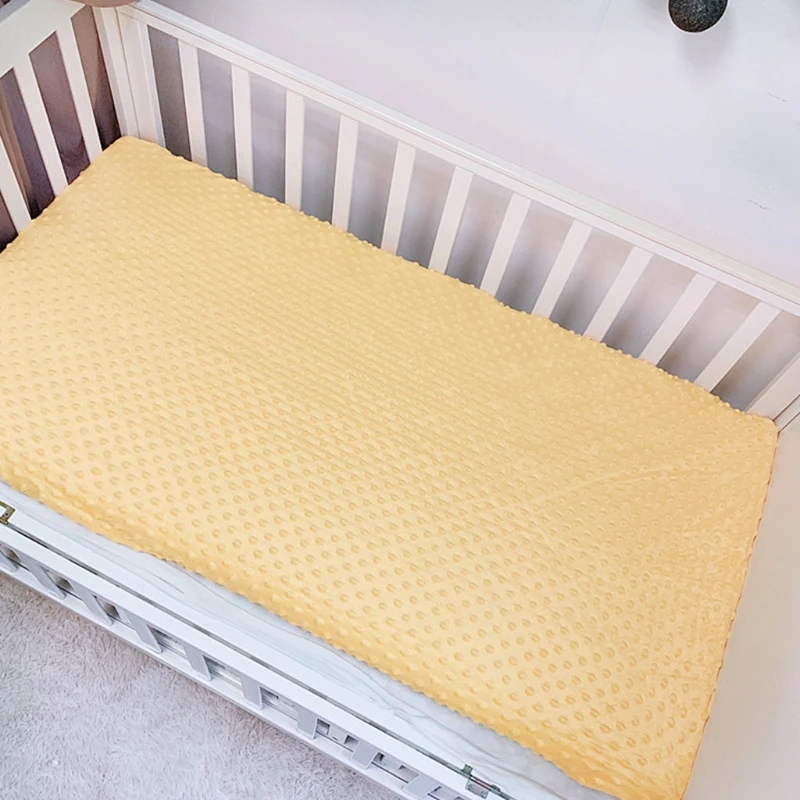 

Натяжная простыня для новорожденных, мягкая хлопковая простыня для кроватки, протектор матраса с пузырьками