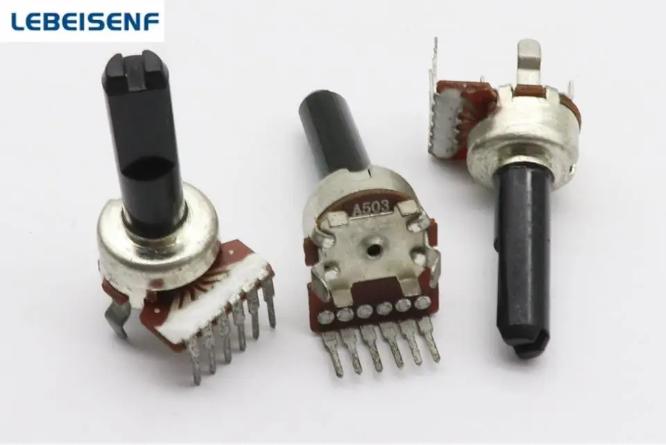 Вертикальный двойной потенциометр A503 A50K, Длина ручки 20 мм, 5 шт./лот 
Вертикальный двойной потенциометр A503 A50K, Длина ручки 20 мм, 5 шт./лот