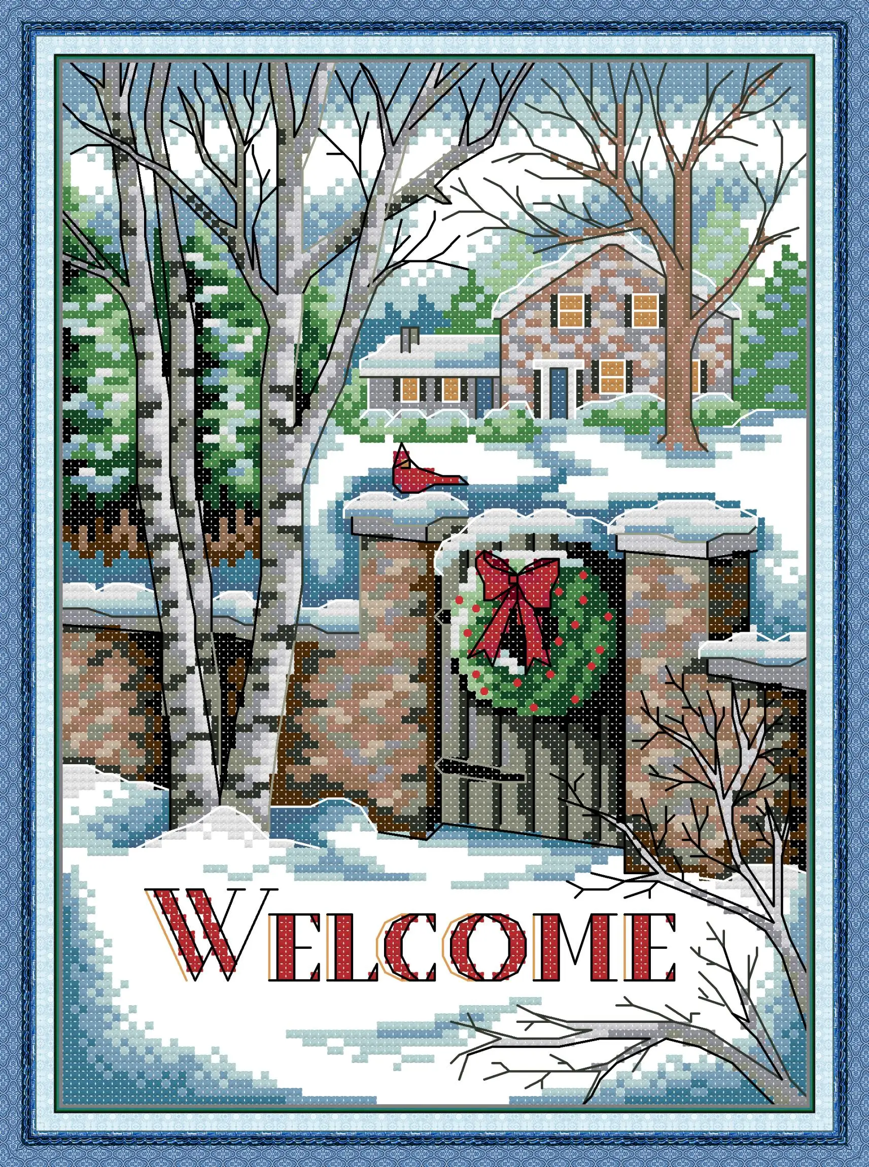 Welcome Embroidery Stamped Cross Stitch Patterns Kits Printed Canvas 11CT 14CT Needlework Cross-Stitch
Welcome Embroidery Stamped Cross Stitch Patterns Kits Printed Canvas 11CT 14CT Needlework Cross-Stitch