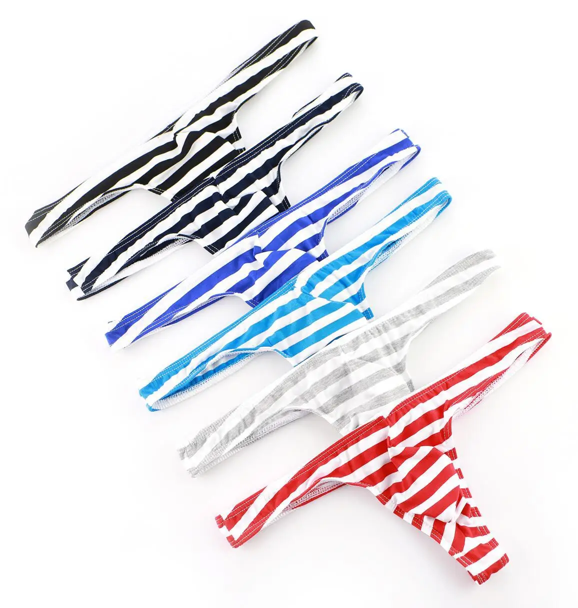 New Summer Thin Striped Thong Men's Sexy Lingerie Low Waist Elastic Breathable Underwear Male G-string Bikini Gay Sissy Panties
New Summer Thin Striped Thong Men's Sexy Lingerie Low Waist Elastic Breathable Underwear Male G-string Bikini Gay Sissy Panties