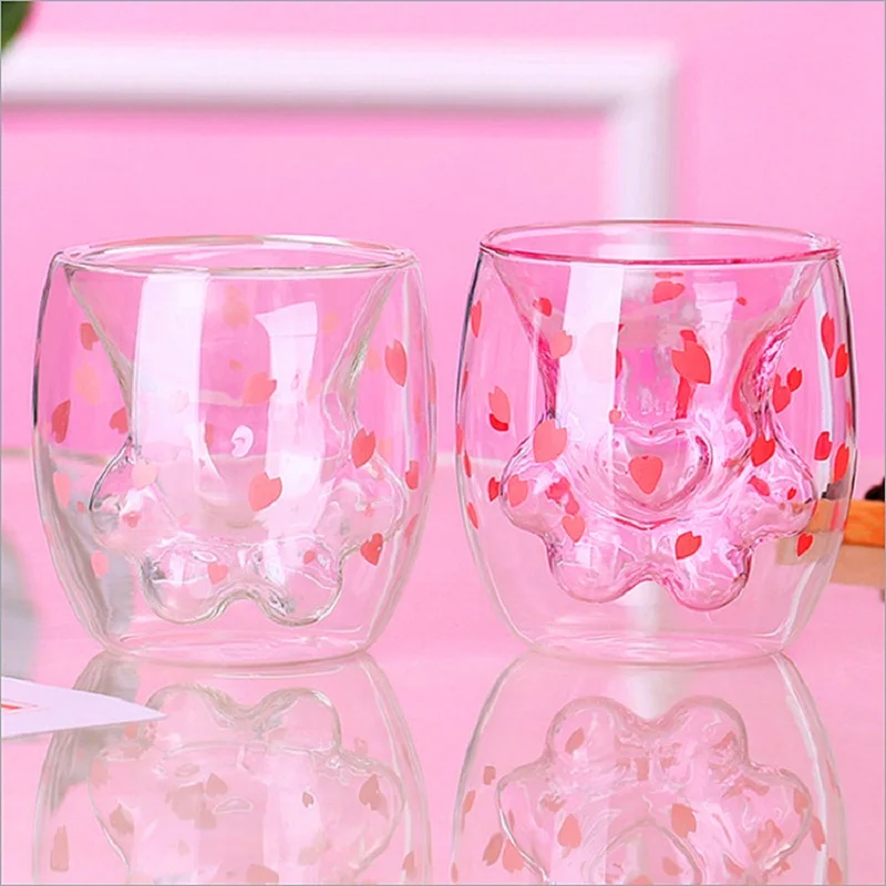 Creative Insulated Glass Double Layer Coffee Cup High Borosilicate Tea Cup Household Cute Transparent Cat Claw Glass Water Cup
Creative Insulated Glass Double Layer Coffee Cup High Borosilicate Tea Cup Household Cute Transparent Cat Claw Glass Water Cup