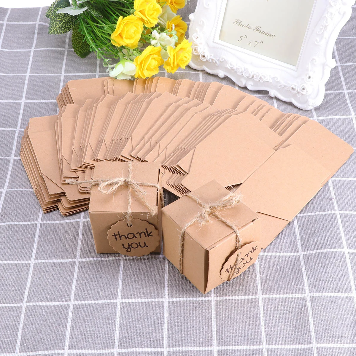 Boxes Candy Gift Kraft Wedding Paper You Thank Box Christmas Brown Favor Treat Lids Foldable Presents Boxe Rustic Pillow 
Boxes Candy Gift Kraft Wedding Paper You Thank Box Christmas Brown Favor Treat Lids Foldable Presents Boxe Rustic Pillow