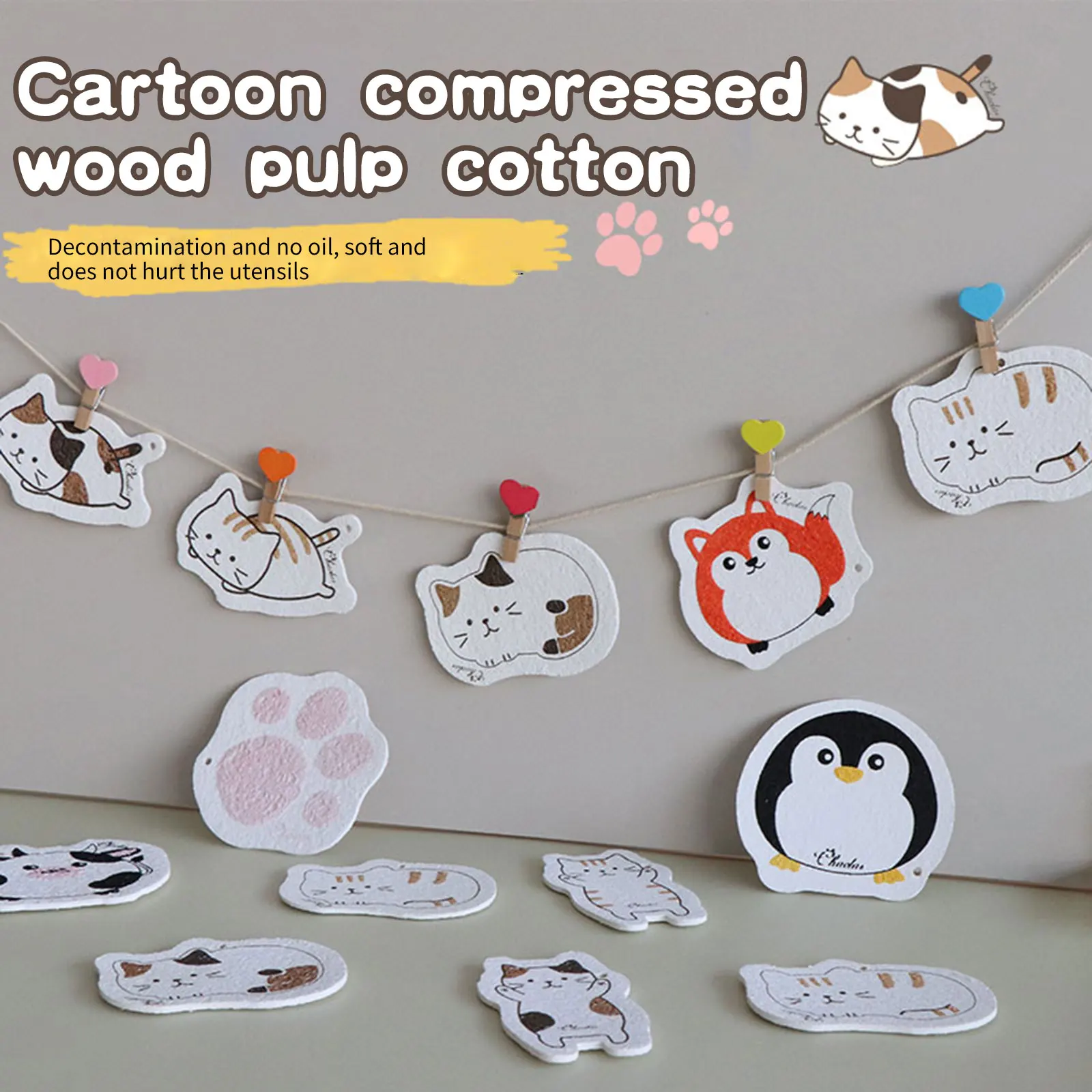Multifunctional Dishwashing Sponge Cartoon Cleaning Kitchen Scrub Sponges No Scratch Cartoon Cleaning Compressed Sponges Wipes
Multifunctional Dishwashing Sponge Cartoon Cleaning Kitchen Scrub Sponges No Scratch Cartoon Cleaning Compressed Sponges Wipes