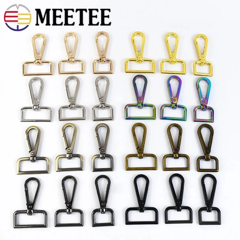 Meetee 5/10Pcs 16-50mm Metal Bags Buckles Swivel Lobster Clasp Dog Collar KeyChain Webbing Snap Hook DIY Part Accessories
Meetee 5/10Pcs 16-50mm Metal Bags Buckles Swivel Lobster Clasp Dog Collar KeyChain Webbing Snap Hook DIY Part Accessories