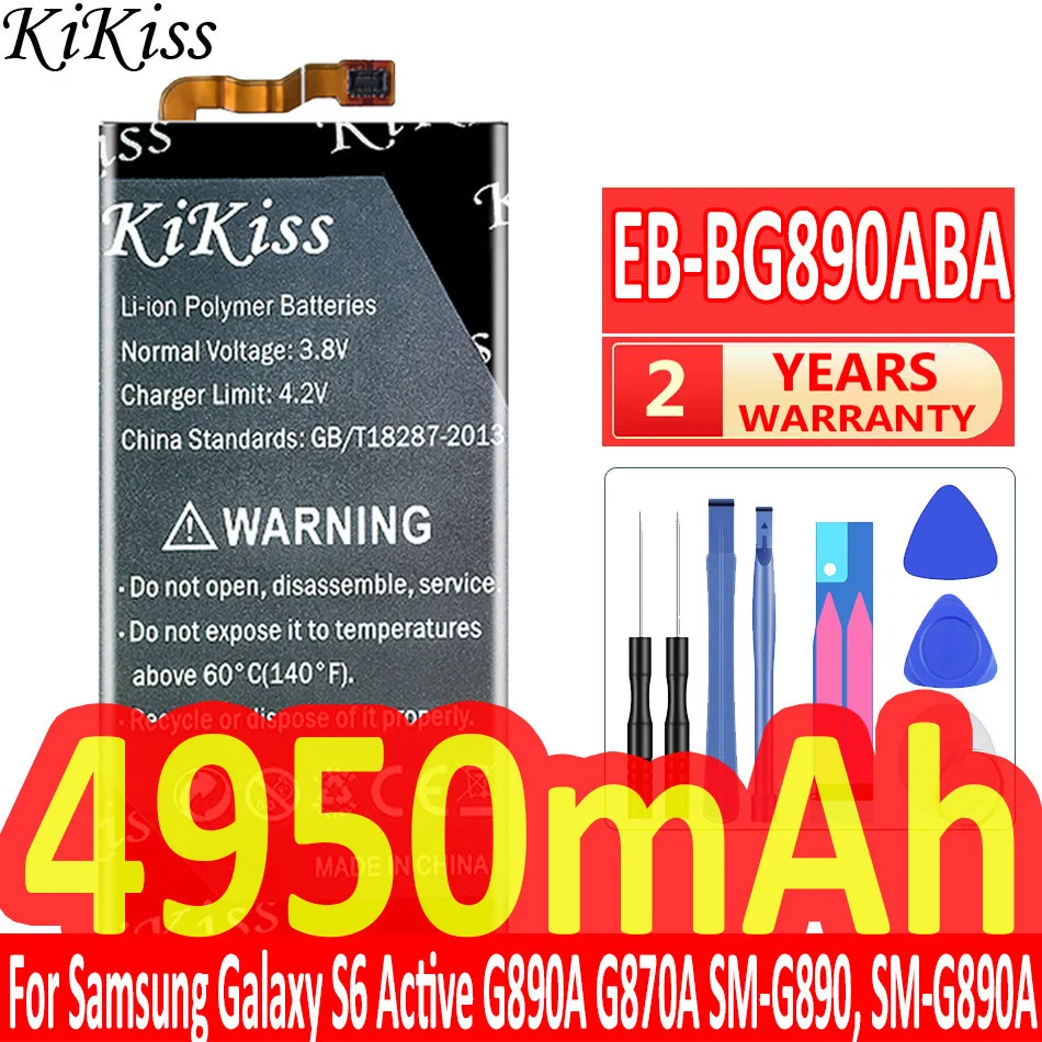 KiKiss EB-BG890ABA Replacement 4950mAh Battery for Samsung Galaxy S6 Active G890A G870A Mobile Phone Batteries
KiKiss EB-BG890ABA Replacement 4950mAh Battery for Samsung Galaxy S6 Active G890A G870A Mobile Phone Batteries