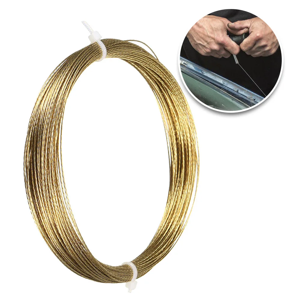 22m 0.8mm Car Windscreen Glass Cutting Cut Out Braided Removal Wire Gold Roll Light Different Displays May Cause The Color Of Th
22m 0.8mm Car Windscreen Glass Cutting Cut Out Braided Removal Wire Gold Roll Light Different Displays May Cause The Color Of Th