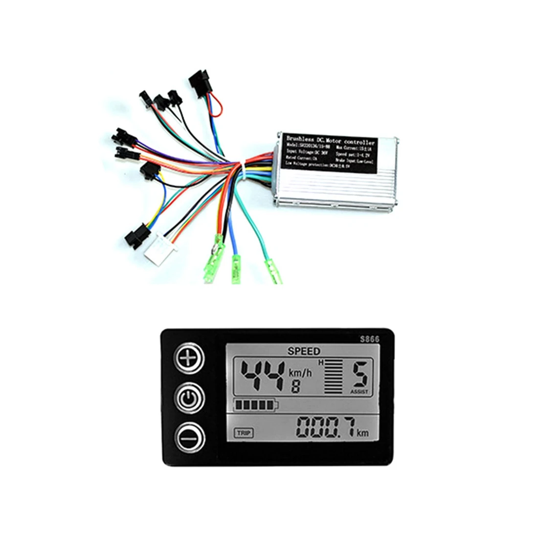 1 Set 36V 17A 250W 350W Motor Controller E-Bike Brushless Speed Controller and S866 LCD Display
1 Set 36V 17A 250W 350W Motor Controller E-Bike Brushless Speed Controller and S866 LCD Display