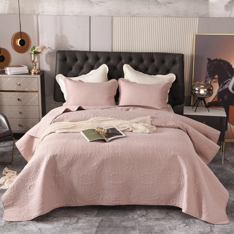 

Роскошное покрывало для кровати, декоративное однотонное покрывало для кровати, однотонное высококачественное покрывало с высоким покрытием в скандинавском стиле