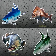 Three Ratels FTC-912 Bluefin Tuna Fish Fishing Car Stickers Auto Decals 3d Styling Motorcycle Decal Accessories