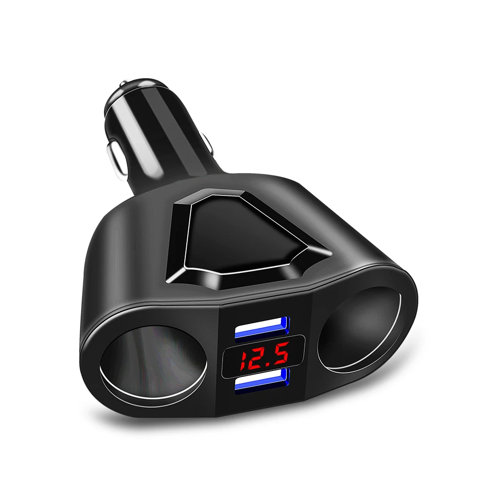 Universal 12V-24V 120W Output Car Splitter Cigarette Lighter Socket Power Adapter 3.1A Dual USB Car Charger With Voltage Display
Universal 12V-24V 120W Output Car Splitter Cigarette Lighter Socket Power Adapter 3.1A Dual USB Car Charger With Voltage Display