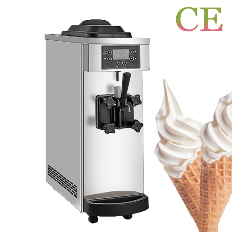 Маленький коммерческий аппарат для приготовления мягкого мороженого, настольный аппарат из нержавеющей стали с одной головкой, одно нажатие, дезинфекция
Маленький коммерческий аппарат для приготовления мягкого мороженого, настольный аппарат из нержавеющей стали с одной головкой, одно нажатие, дезинфекция