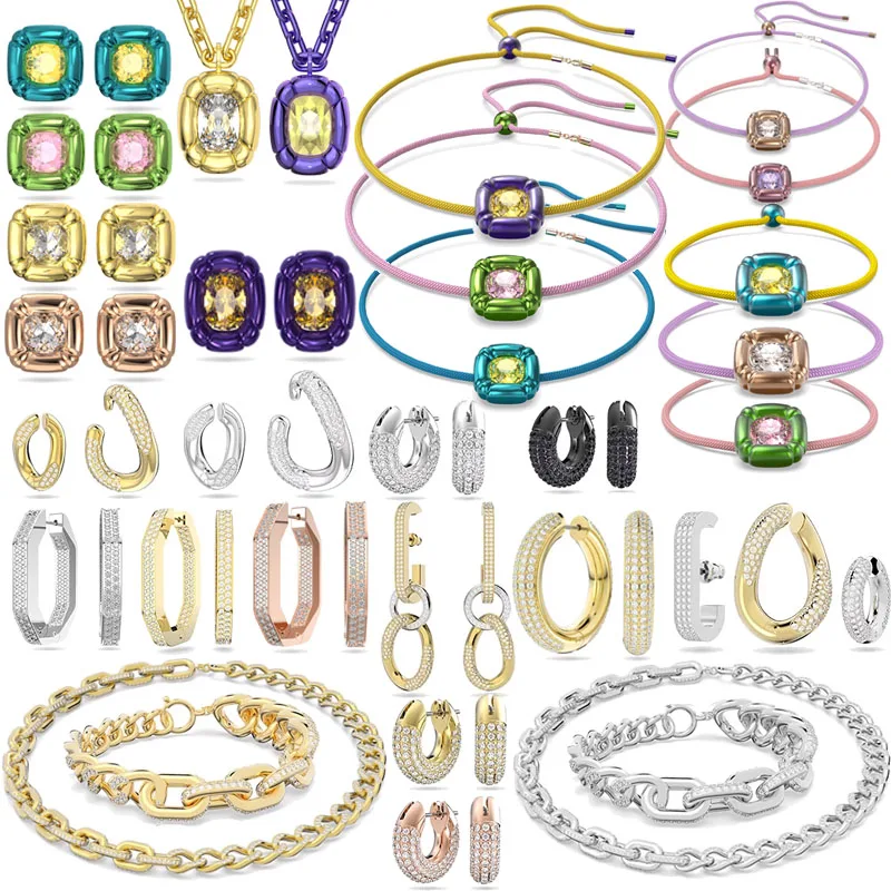 SWA 2022 New Dulcis Boutique Jewelry Set Charm Classic Series Geometry Dextra Women's Earrings Necklace Bracelet Women
SWA 2022 New Dulcis Boutique Jewelry Set Charm Classic Series Geometry Dextra Women's Earrings Necklace Bracelet Women