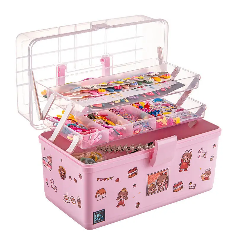 Children's Hair Accessories Storage Box Transparent Large-capacity Hairpin Rubber Band Headdress Jewelry Finishing Storage Box
Children's Hair Accessories Storage Box Transparent Large-capacity Hairpin Rubber Band Headdress Jewelry Finishing Storage Box