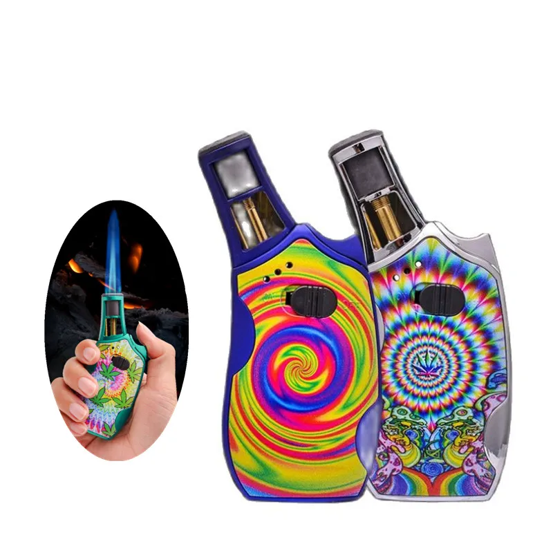 New Color Printing Direct Flush Butane Torch Lighter Turbo Metal Personality Printing Windproof Gas Lighters Kitchen Gadget
New Color Printing Direct Flush Butane Torch Lighter Turbo Metal Personality Printing Windproof Gas Lighters Kitchen Gadget