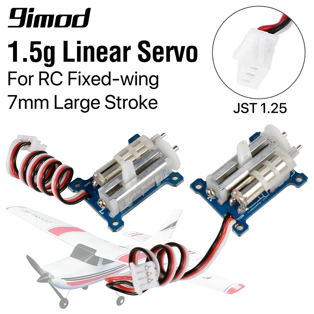 RC Servo GS-1502 Micro Linear Servo JST Plug 1.5g/ 80g-cm Steering Gear 3.7-5V for RC Airplane Fixed-wing
RC Servo GS-1502 Micro Linear Servo JST Plug 1.5g/ 80g-cm Steering Gear 3.7-5V for RC Airplane Fixed-wing