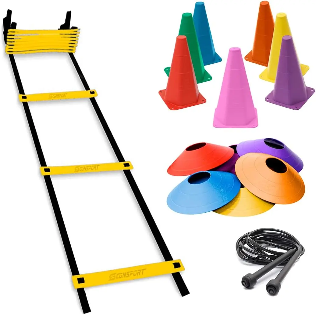 Kit Funcional Treino de Agilidade Completo para agilidade Nylon + Corda de Pular + 10 Pratos +10 Cones
Kit Funcional Treino de Agilidade Completo para agilidade Nylon + Corda de Pular + 10 Pratos +10 Cones