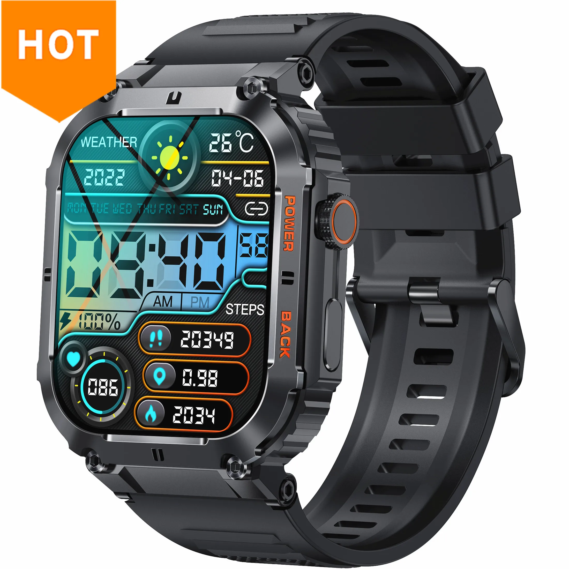 Smart Watch K57 Pro Men 1.96inch 400mAh Heart Rate Monitor Blood Oxygen IP68 Waterproof Outdoor Timer Weather Sport Smartwatch
Smart Watch K57 Pro Men 1.96inch 400mAh Heart Rate Monitor Blood Oxygen IP68 Waterproof Outdoor Timer Weather Sport Smartwatch