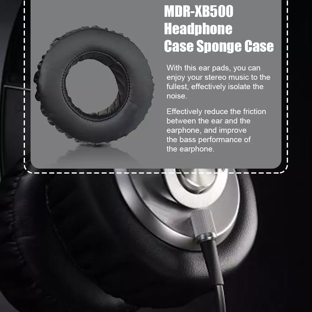 For Sony MDR XB500 1pair Audio Cushion Round On-Ear Cover Wired Headphones Protective Soft PU Leather Ear Pads Replacement Parts
For Sony MDR XB500 1pair Audio Cushion Round On-Ear Cover Wired Headphones Protective Soft PU Leather Ear Pads Replacement Parts