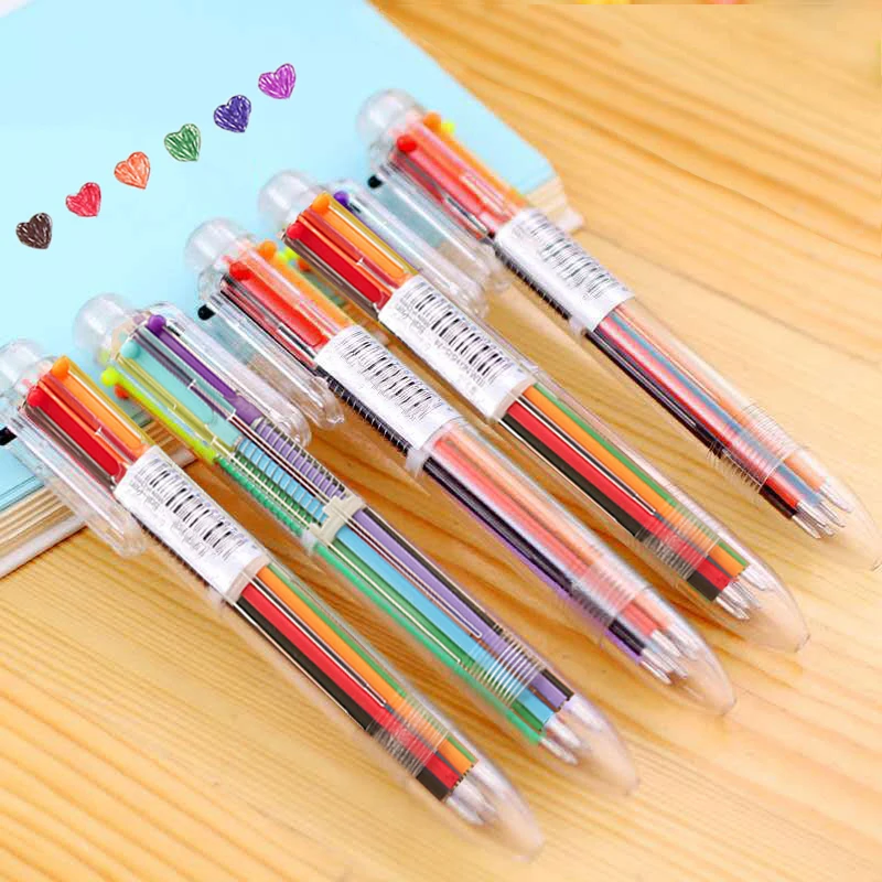 

5PCS Colour Ballpoint Pen Birthday Party Favor Gifts Giveaway Treat Guests Kids Prizes Back To School Presents Pinata Fillers