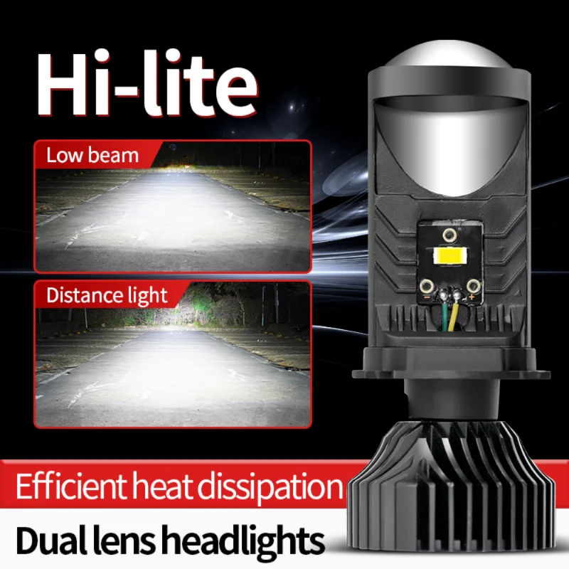 2PCS Y6/Y9 H4 LED Headlight Projector Lens Super Bright High Beam Low Beam 60W IP67 Waterproof Fan Fog Light Bulb Headlights
2PCS Y6/Y9 H4 LED Headlight Projector Lens Super Bright High Beam Low Beam 60W IP67 Waterproof Fan Fog Light Bulb Headlights