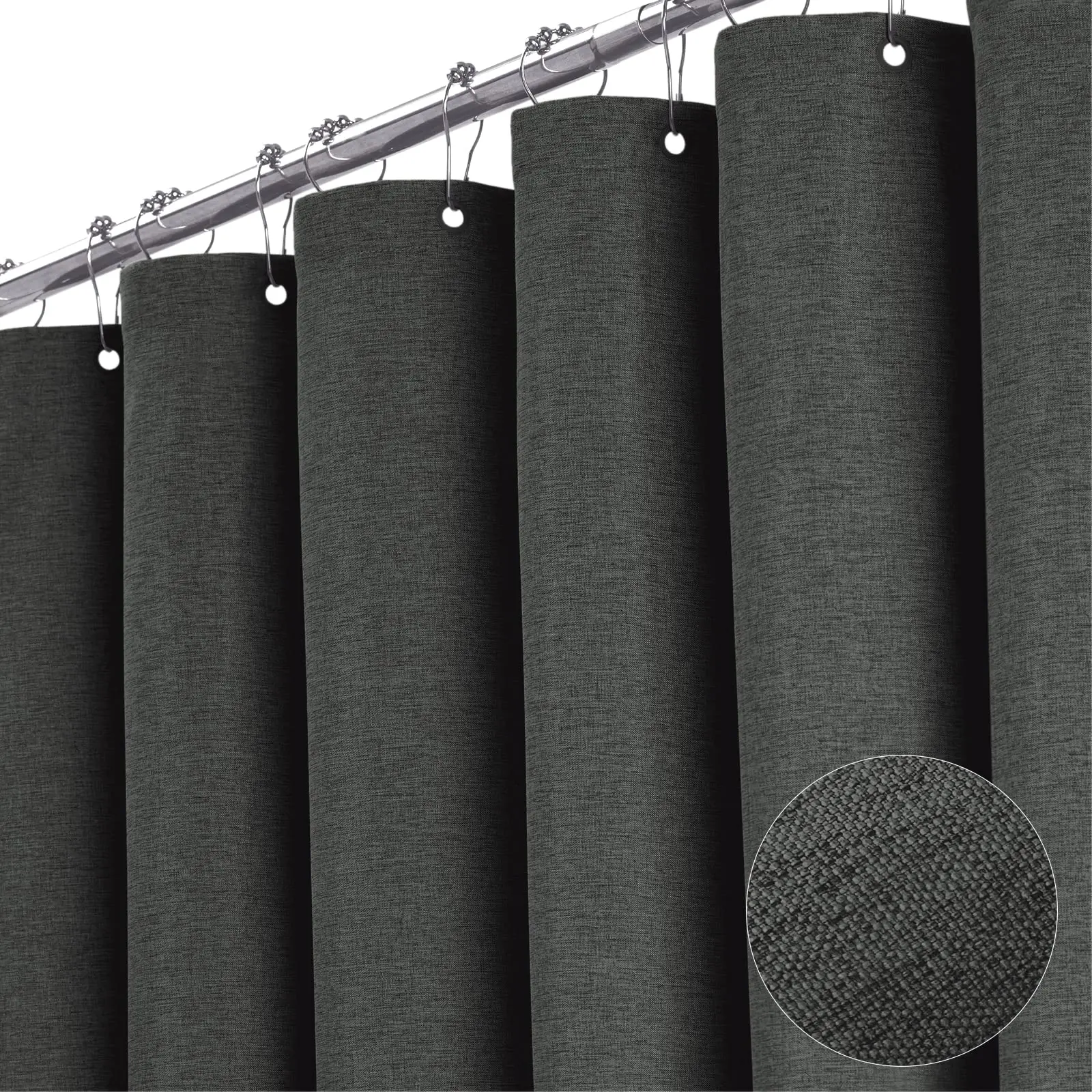 Grey Fabric Shower Curtain 230GSM Linen Textured Heavy Duty Cloth with Hook,Waterproof Weighted Hotel Luxury Decorative Bathroom
Grey Fabric Shower Curtain 230GSM Linen Textured Heavy Duty Cloth with Hook,Waterproof Weighted Hotel Luxury Decorative Bathroom