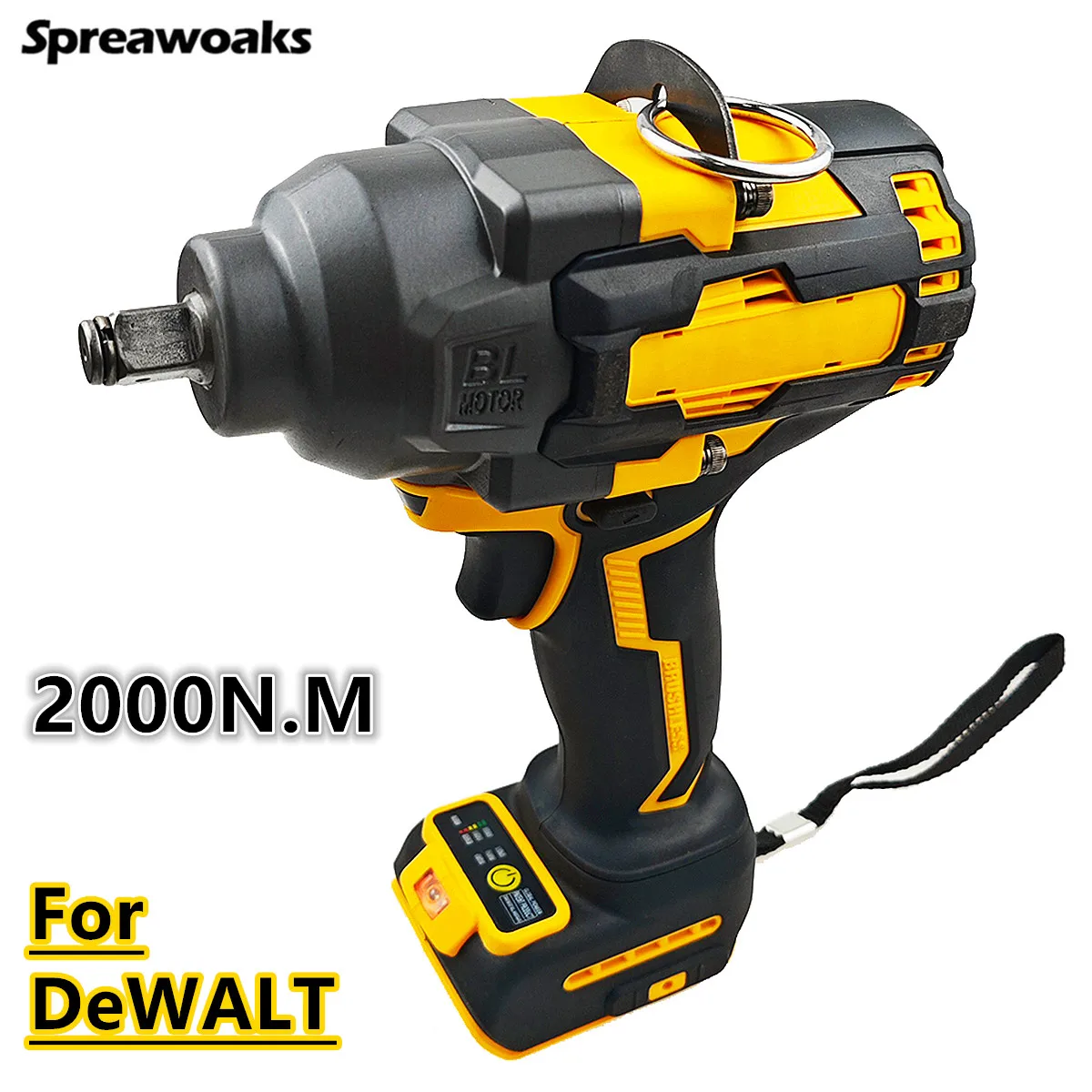 Ударный гайковерт Spreawoaks 2000 Нм, 1/2", бесщеточный
Ударный гайковерт Spreawoaks 2000 Нм, 1/2", бесщеточный