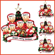 Christmas Pendant Diy Personal Family Christmas Decorations For Home 2023 Navidad Christmas Tree Hanging Ornament 2024 New Year