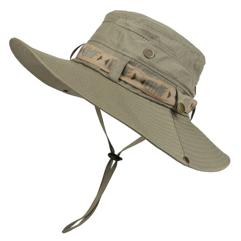 Summer Men Bucket Hat Outdoor UV Protection Wide Brim Panama Safari Hunting Hiking Hat Mesh Fisherman Hat Beach Sunscreen Cap
Summer Men Bucket Hat Outdoor UV Protection Wide Brim Panama Safari Hunting Hiking Hat Mesh Fisherman Hat Beach Sunscreen Cap