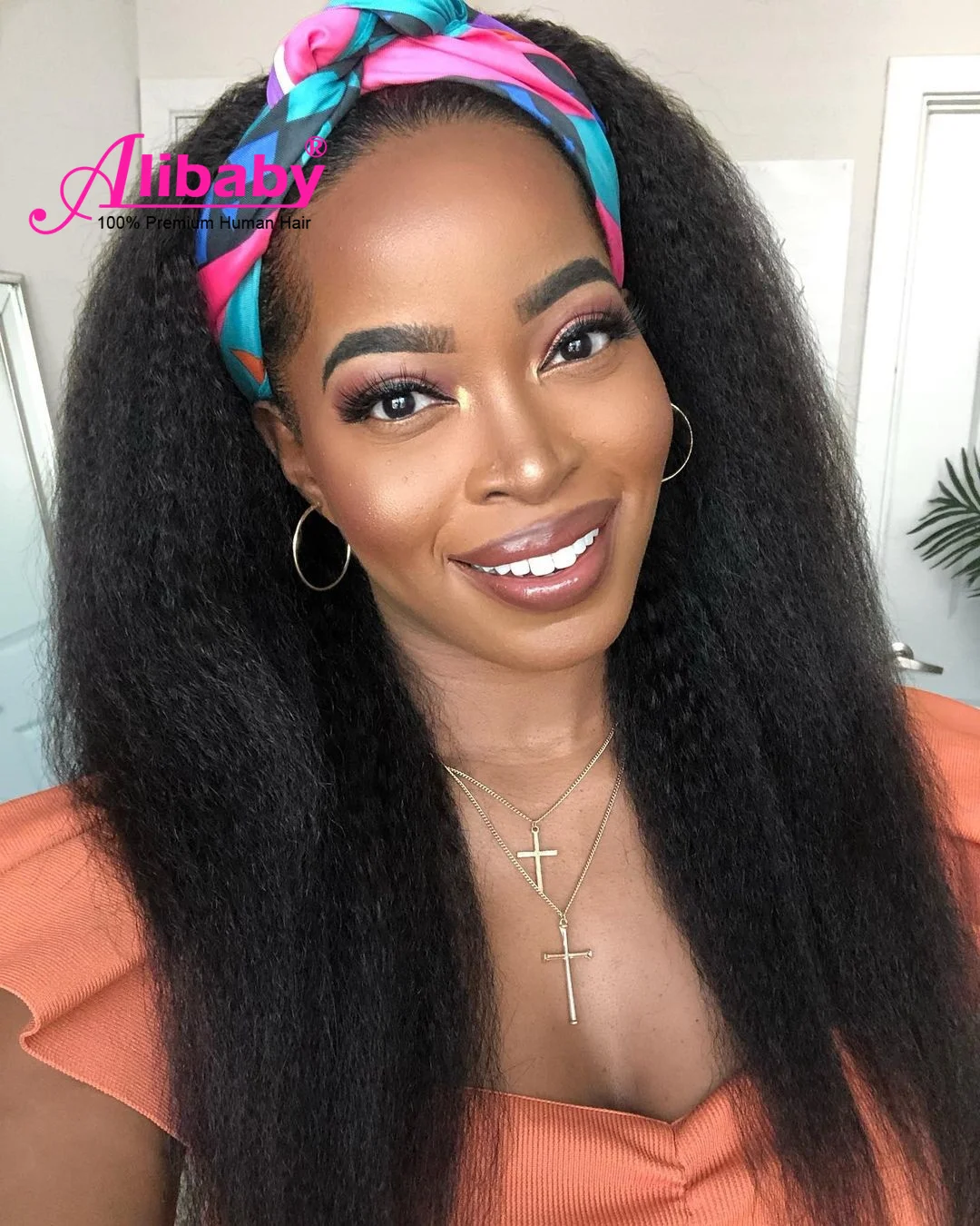Highlight Yaki Straijht Protective Headband Wigs For Black Women Brazilian Scarf Wig Glueless 100% Remy Haar Human Hair Wig
Highlight Yaki Straijht Protective Headband Wigs For Black Women Brazilian Scarf Wig Glueless 100% Remy Haar Human Hair Wig