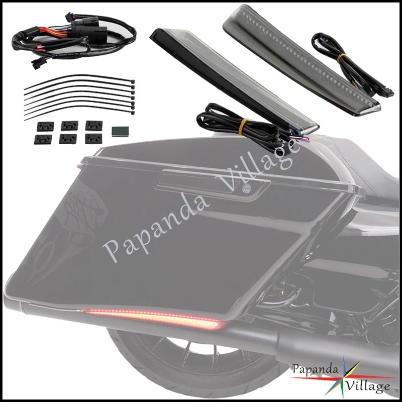 Motorcycle Rear Saddlebag Accents LED Turn Signal Light Running Brake Lamp For Harley Touring Road King Electra Glide 2014-2022
Motorcycle Rear Saddlebag Accents LED Turn Signal Light Running Brake Lamp For Harley Touring Road King Electra Glide 2014-2022