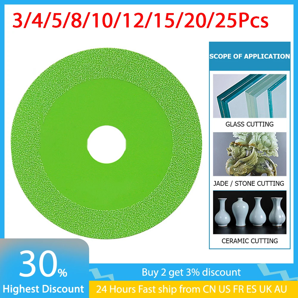 5/10/15/20/25Pcs Glass Cutting Disc Diamond Cutting Blade Tile Jade Crystal Ceramics Polishing Grinding Chamfering Cutting Tools
5/10/15/20/25Pcs Glass Cutting Disc Diamond Cutting Blade Tile Jade Crystal Ceramics Polishing Grinding Chamfering Cutting Tools