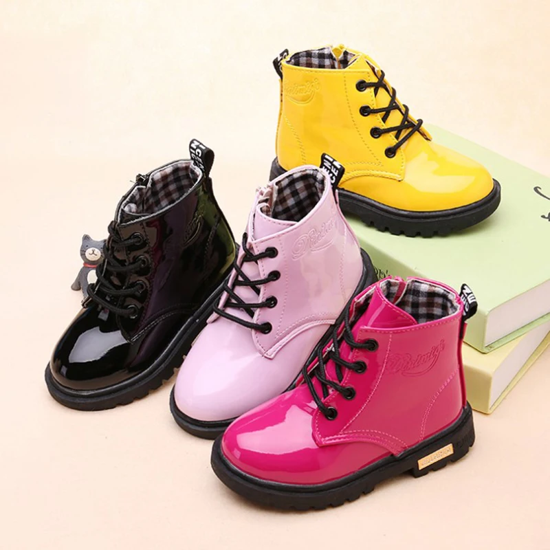 Size 21-37 Children Martin Boots Candy Color PU Leather Boots For Girls Kids Snow Boots Baby Boys Winter Waterproof Cotton Shoes
Size 21-37 Children Martin Boots Candy Color PU Leather Boots For Girls Kids Snow Boots Baby Boys Winter Waterproof Cotton Shoes