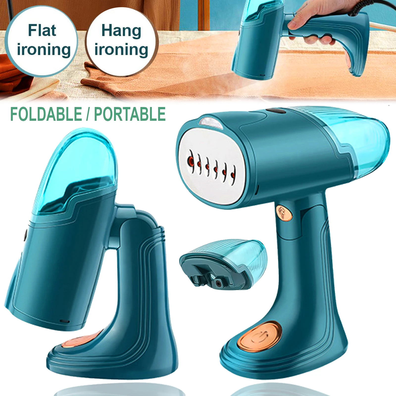 Steamer for Clothes Handheld Garment Steamer Ironing 2in1 Foldable Fabric Wrinkle Remover
Steamer for Clothes Handheld Garment Steamer Ironing 2in1 Foldable Fabric Wrinkle Remover