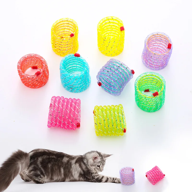 Pet Cat Toy Colorful Cat Spring Toy Line Spring Pet Supplies Interactive Cat Toy
Pet Cat Toy Colorful Cat Spring Toy Line Spring Pet Supplies Interactive Cat Toy