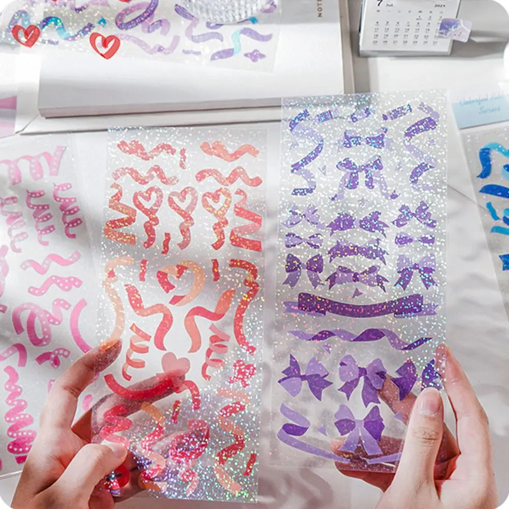 Shiny Cute Lace Ribbon Stickers Bronzing Butterfly Jellyfish Laser Sticker DIY Decorative Decals Fashion Kawaii Art Supplies
Shiny Cute Lace Ribbon Stickers Bronzing Butterfly Jellyfish Laser Sticker DIY Decorative Decals Fashion Kawaii Art Supplies