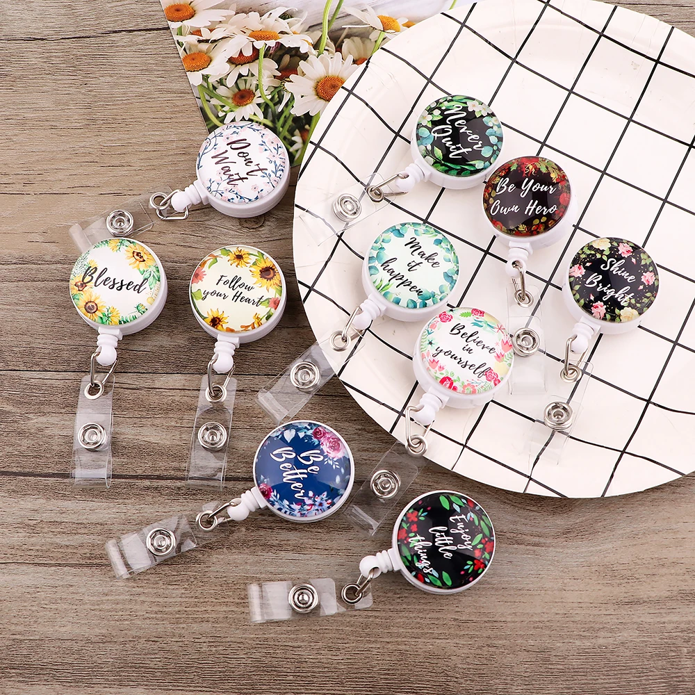 JF1432 Flower Retractable Creative Badge Reel Students Nurse Girl Exhibition Enfermera Name Card Chest Bear Card Holder
JF1432 Flower Retractable Creative Badge Reel Students Nurse Girl Exhibition Enfermera Name Card Chest Bear Card Holder
